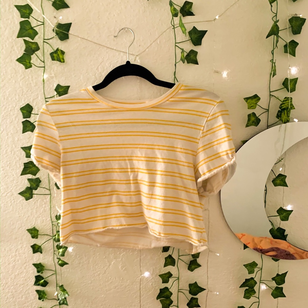Striped Crop Tee